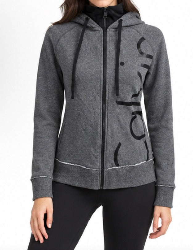 Calvin Klein Performance Grey Zip Up Hoodie