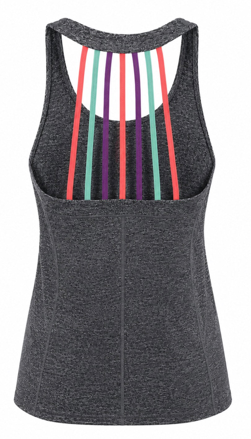 Grey Racerback Tank