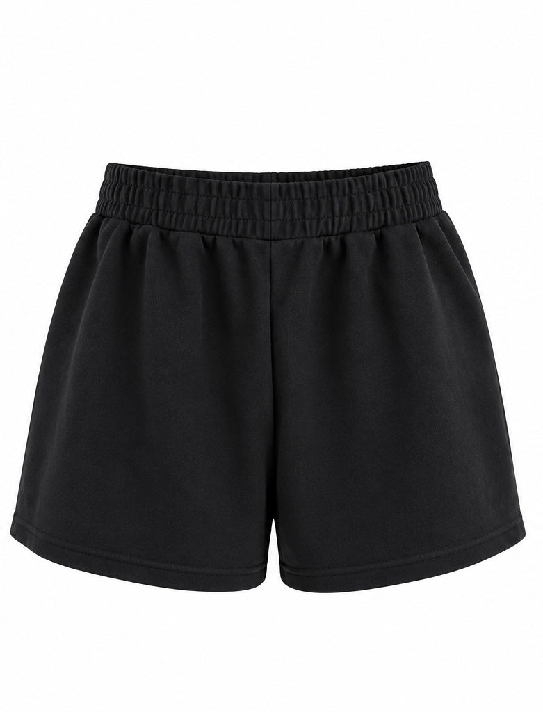 Black Pull On Shorts