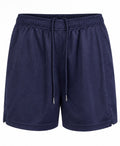Navy Drawstring Mesh Shorts