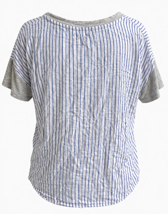 Peter Alexander Reversible Grey & Stripe T-Shirt