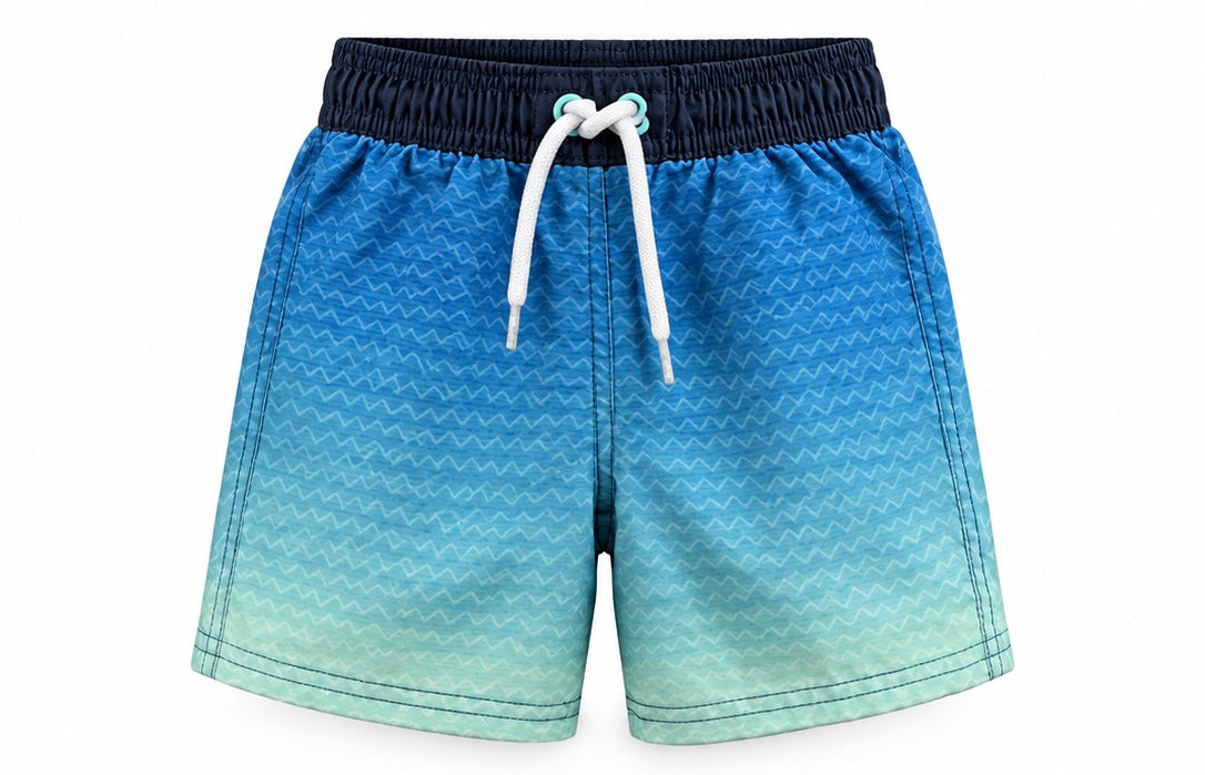 Blue Ombré Boys Swim Shorts