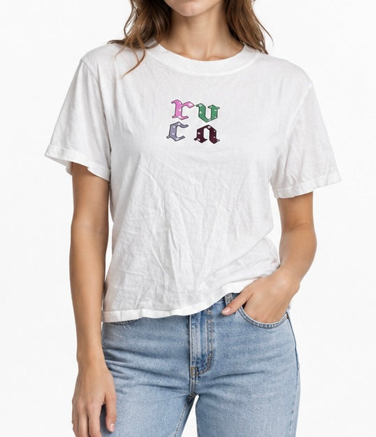 RVCA White Graphic T Shirt