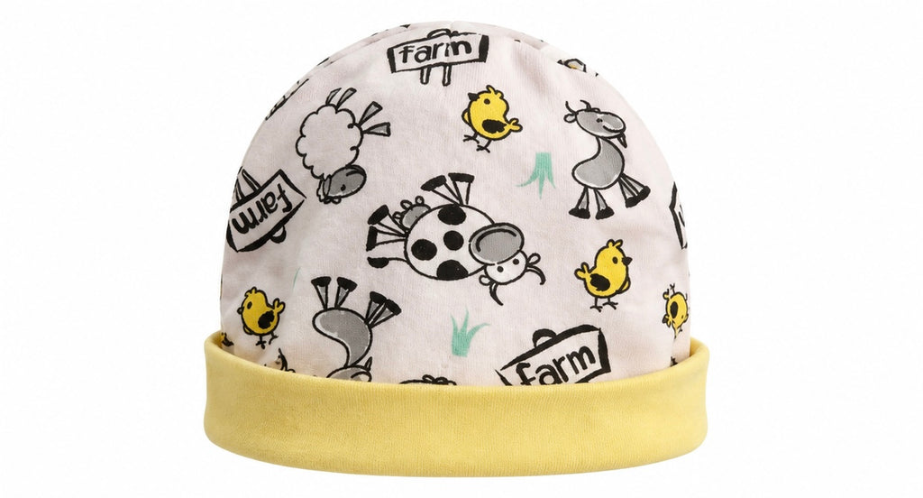Baby Mode Farm Print Baby Beanie