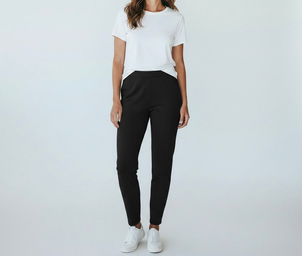 Black Tapered Pants
