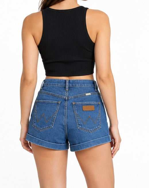 Wrangler Pin Up High Waisted Denim Shorts