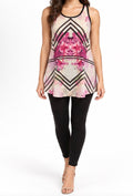 Pink Floral Racerback Dress