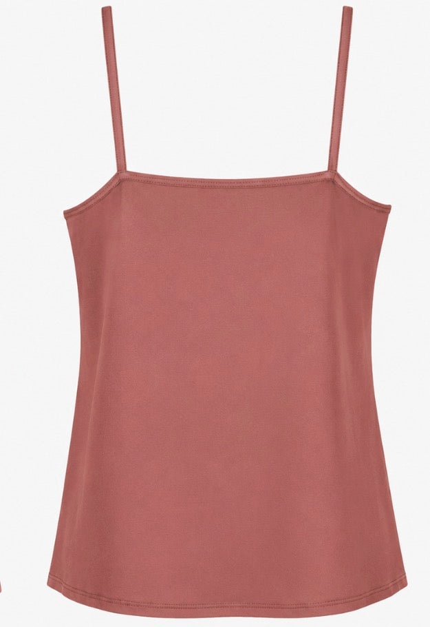 Brown V Neck Singlet