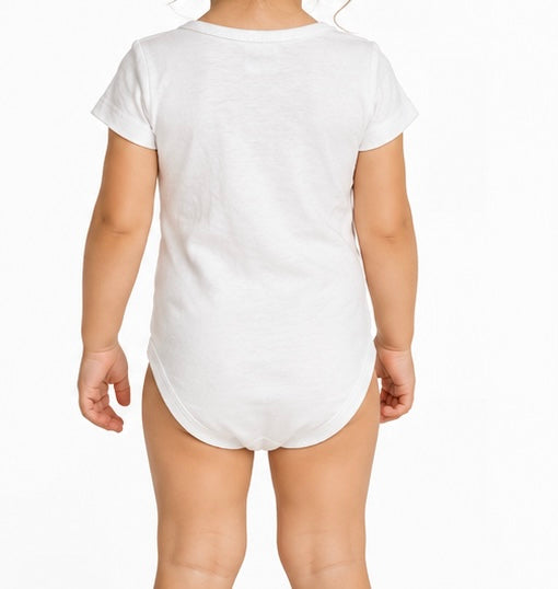 Baby White Short Sleeve Bodysuit