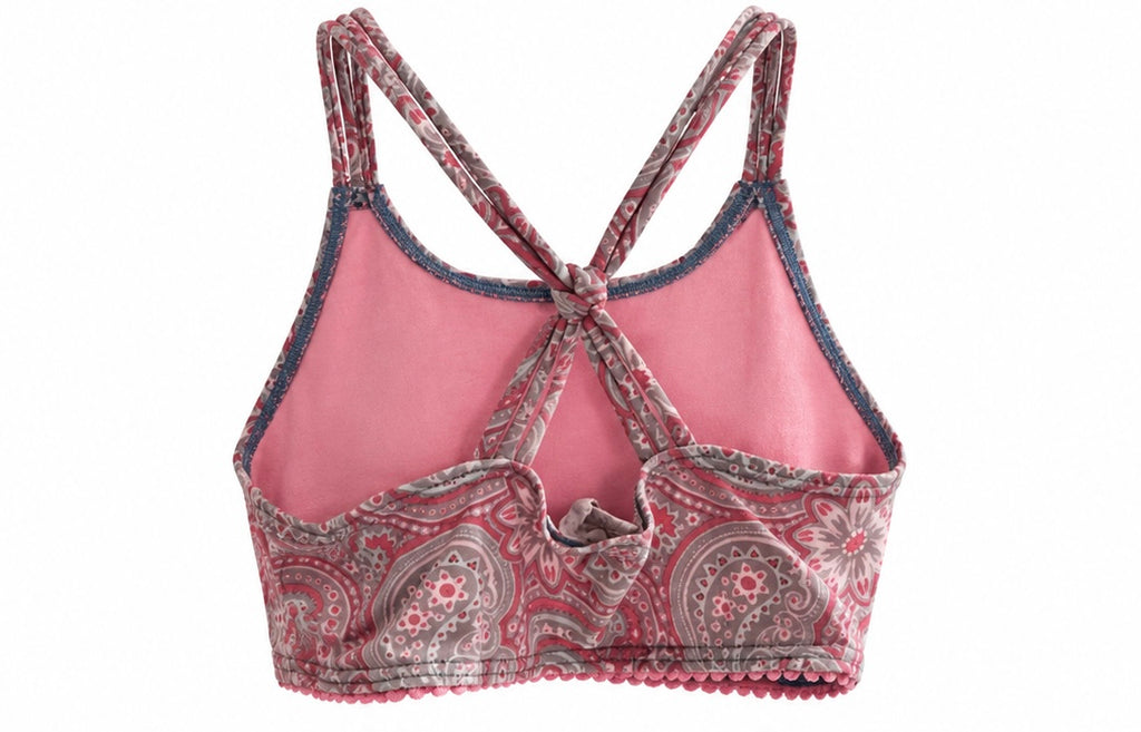 Paisley Strappy Crop Top