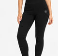 Black Logo Full Length Leggings