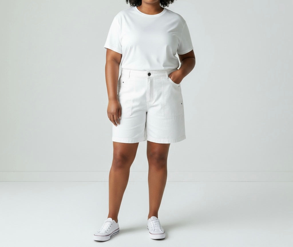 White Bermuda Shorts