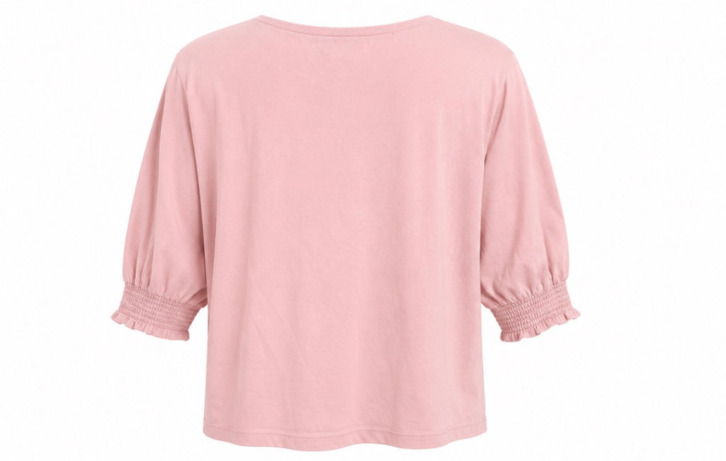 Blush Pink 3/4 Sleeve Top