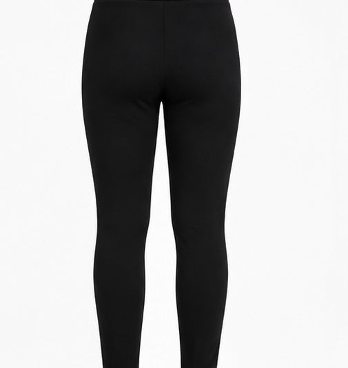 Black Logo Full Length Leggings