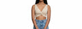 Beige Twist Front Crop Top