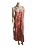 Red & White Maxi Dress