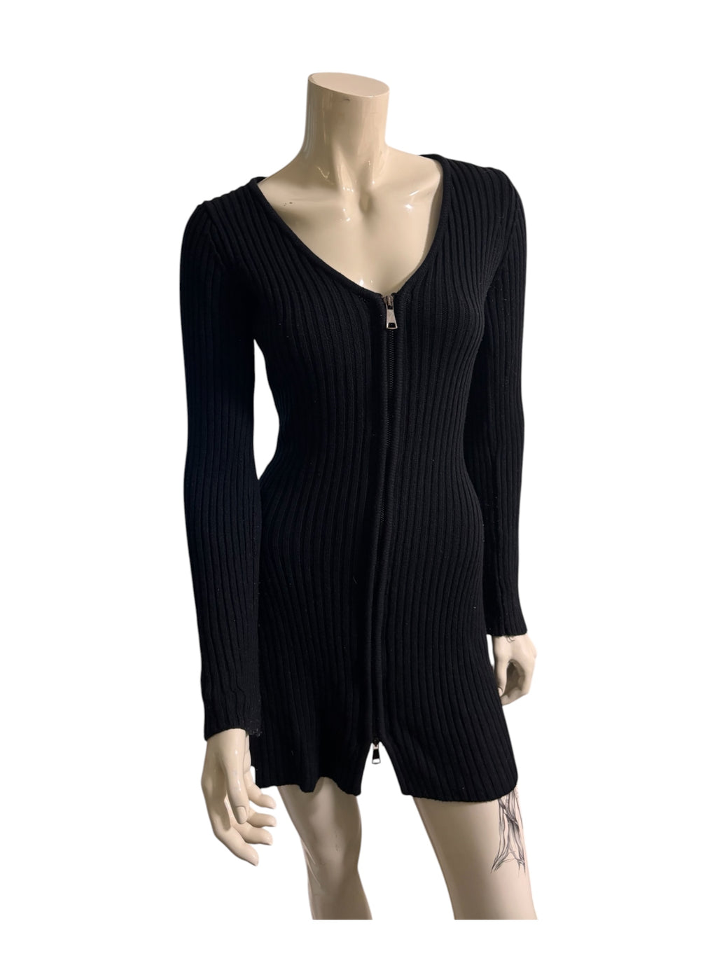 Knitted Black Dress