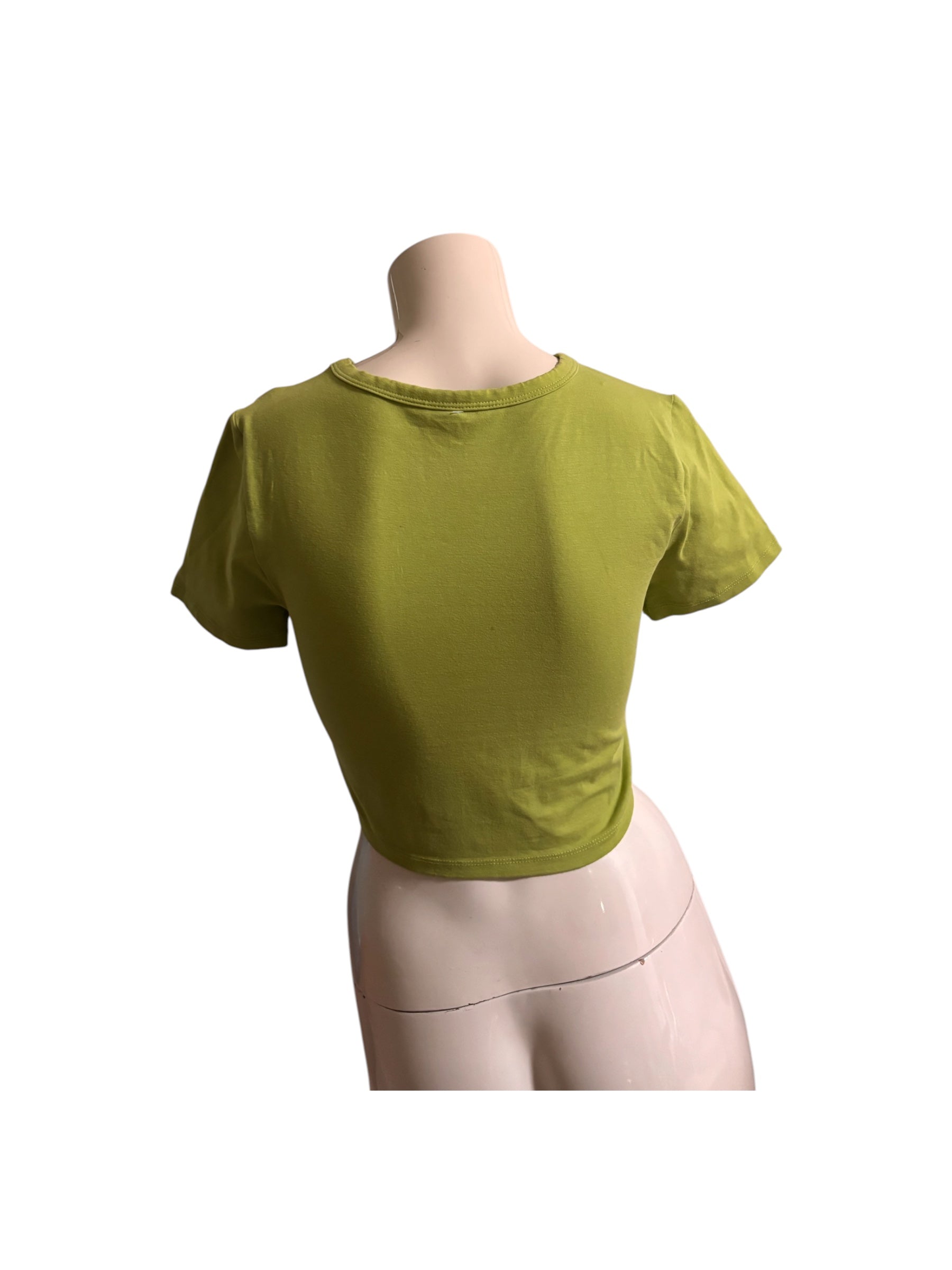 Lime Green Cropped Tee