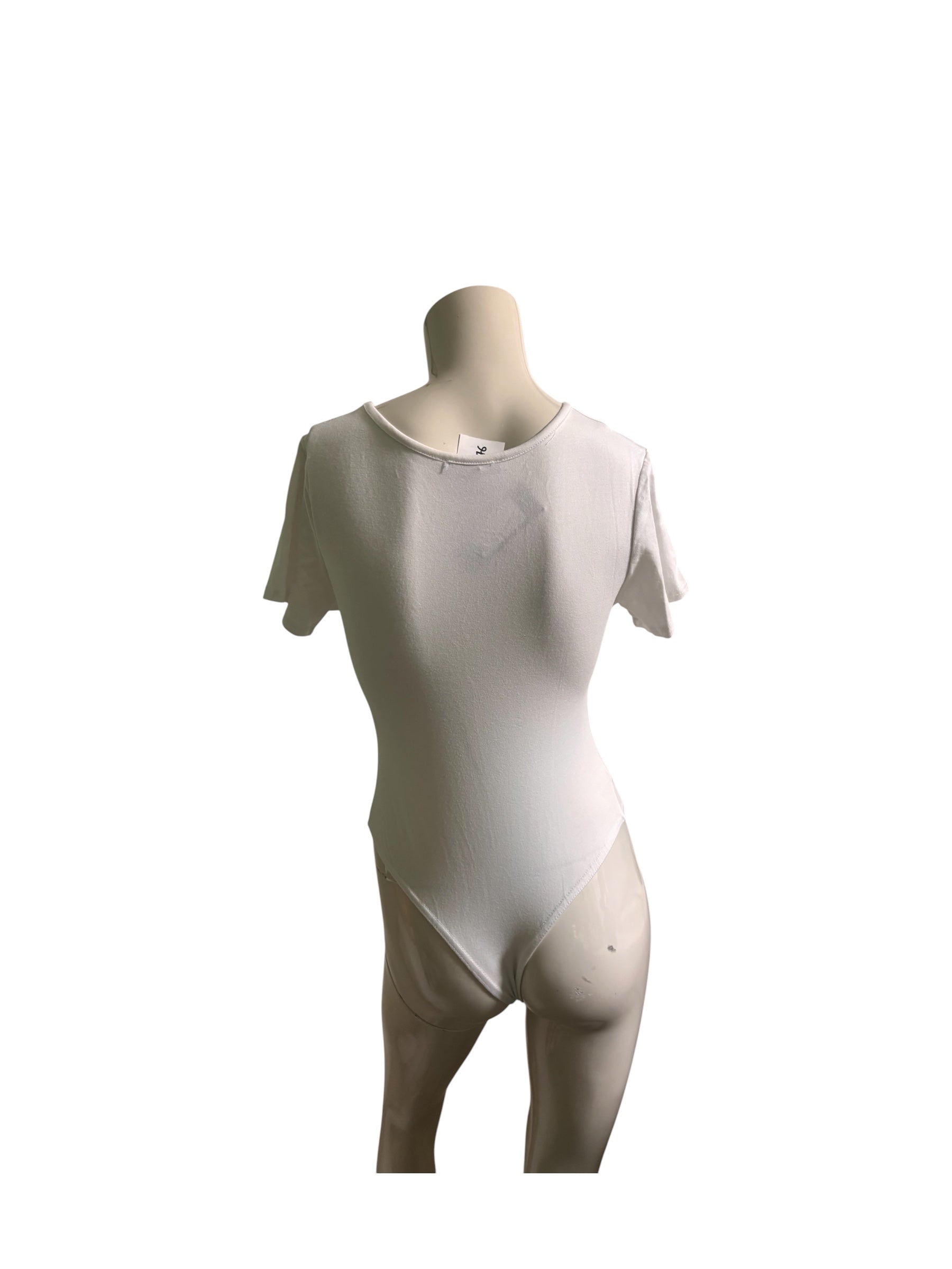 White V-Neck Bodysuit