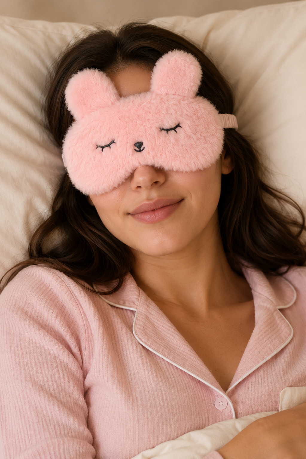 Fluffy Bunny Sleep Mask