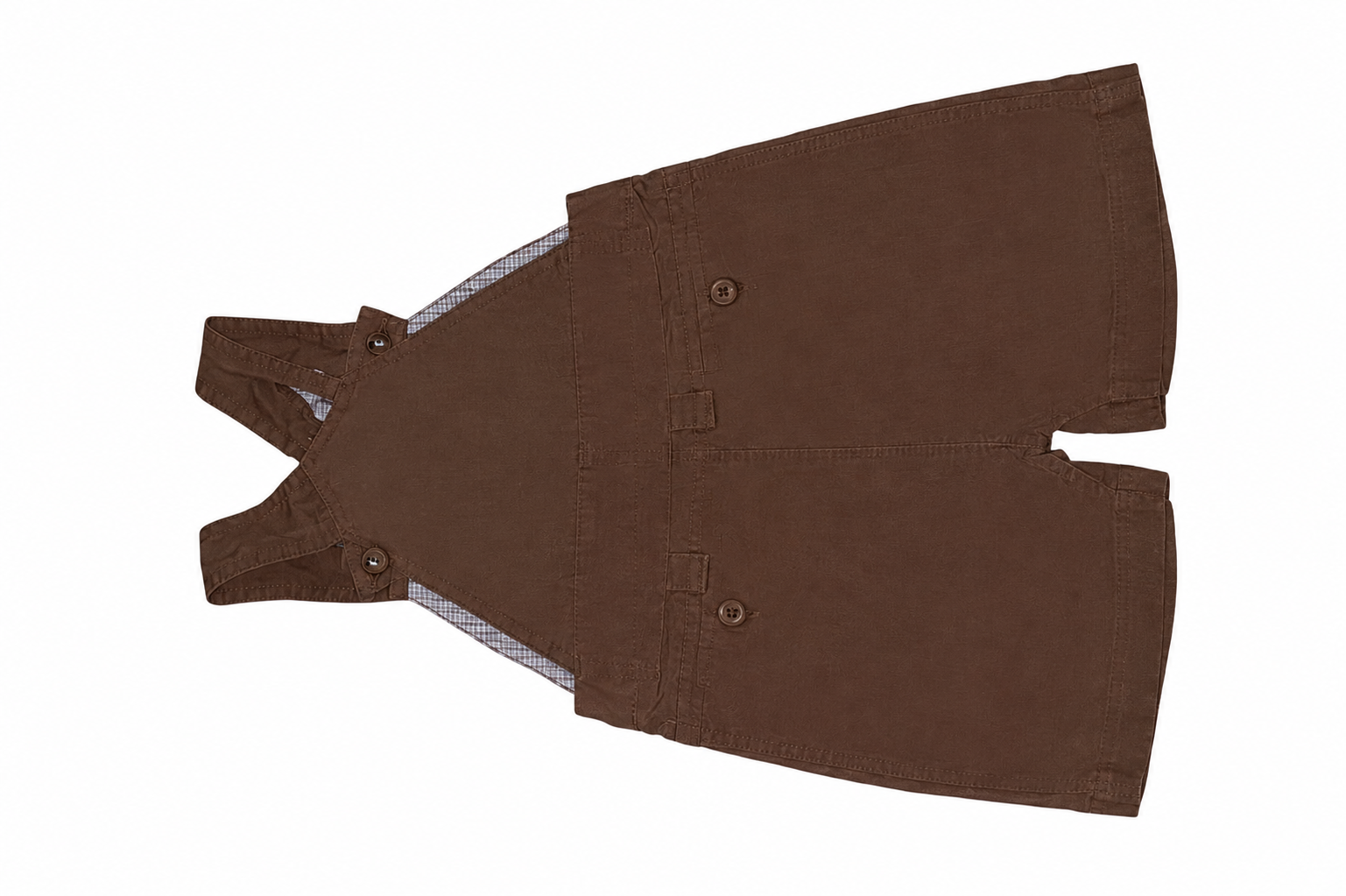Baby Brown Short Overalls