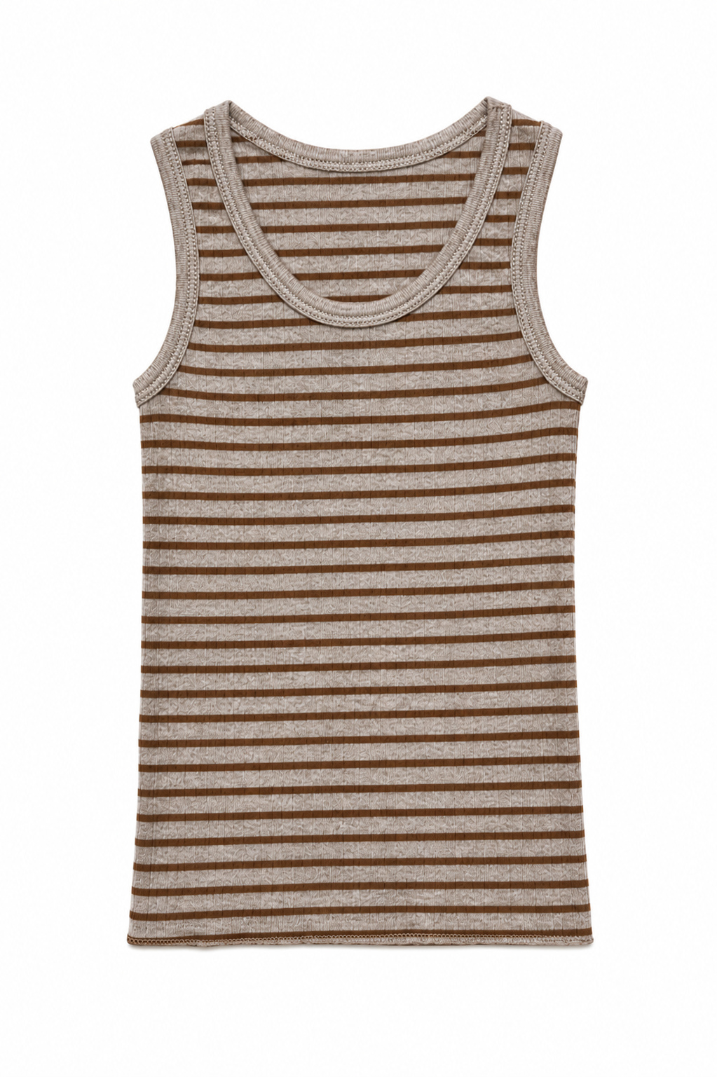 Baby Neutral Stripe Rib Tank