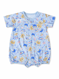 Blue Teddy Bear Baby Romper
