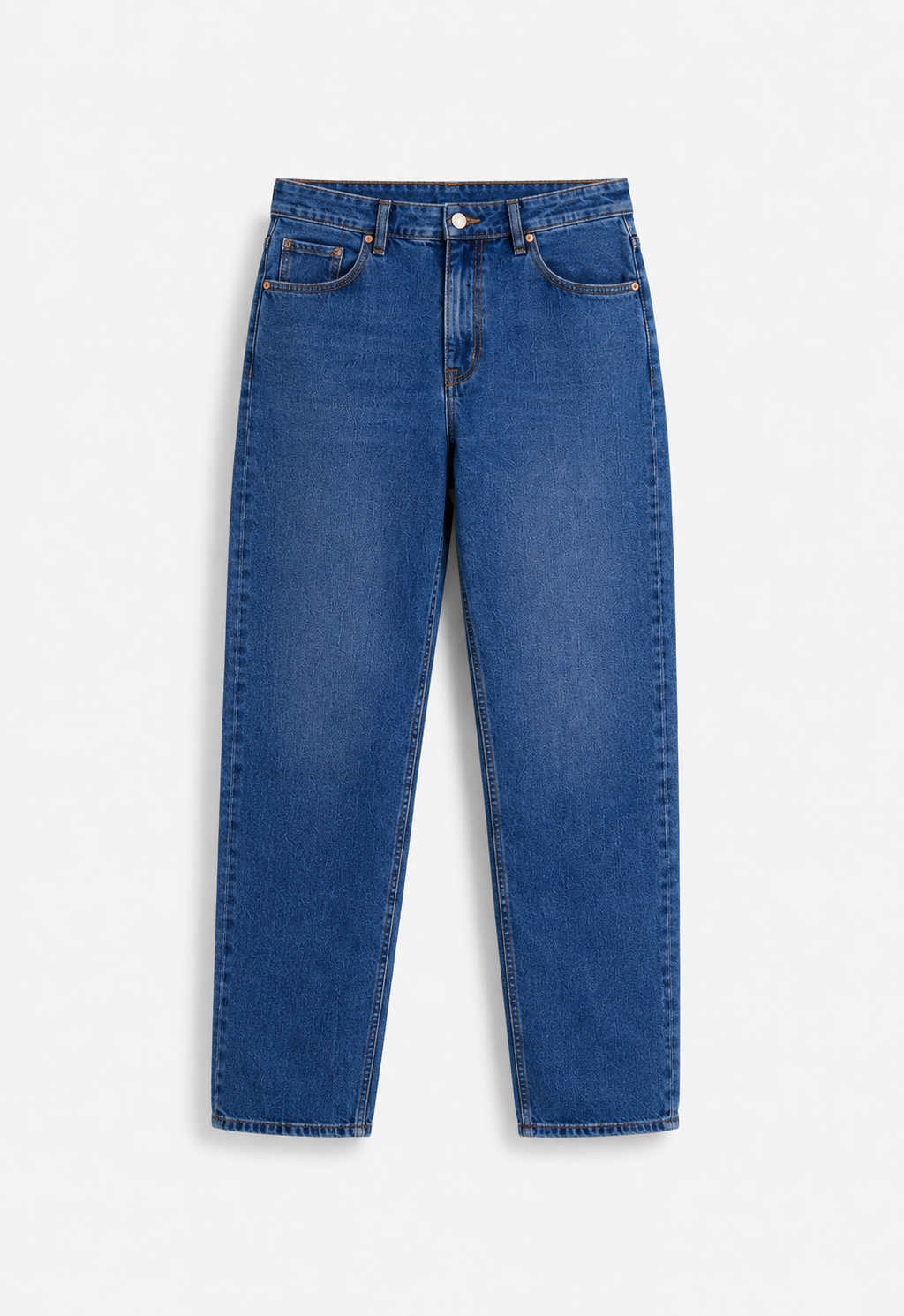 Blue Straight Leg Jeans