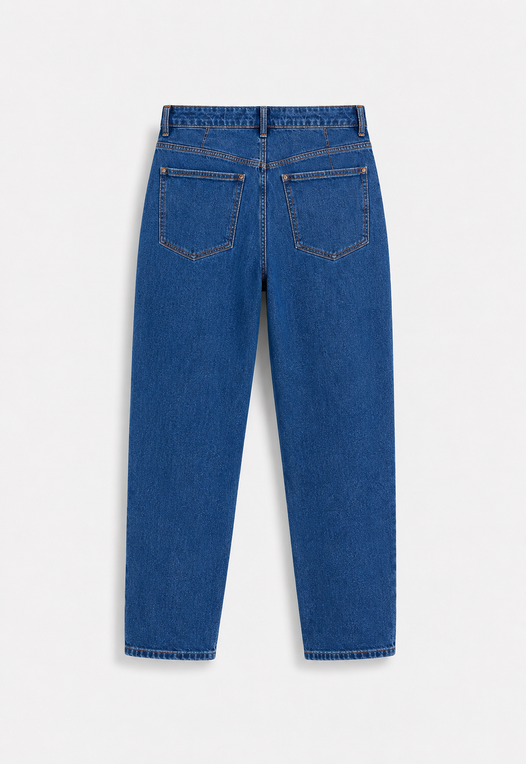 Blue Straight Leg Jeans