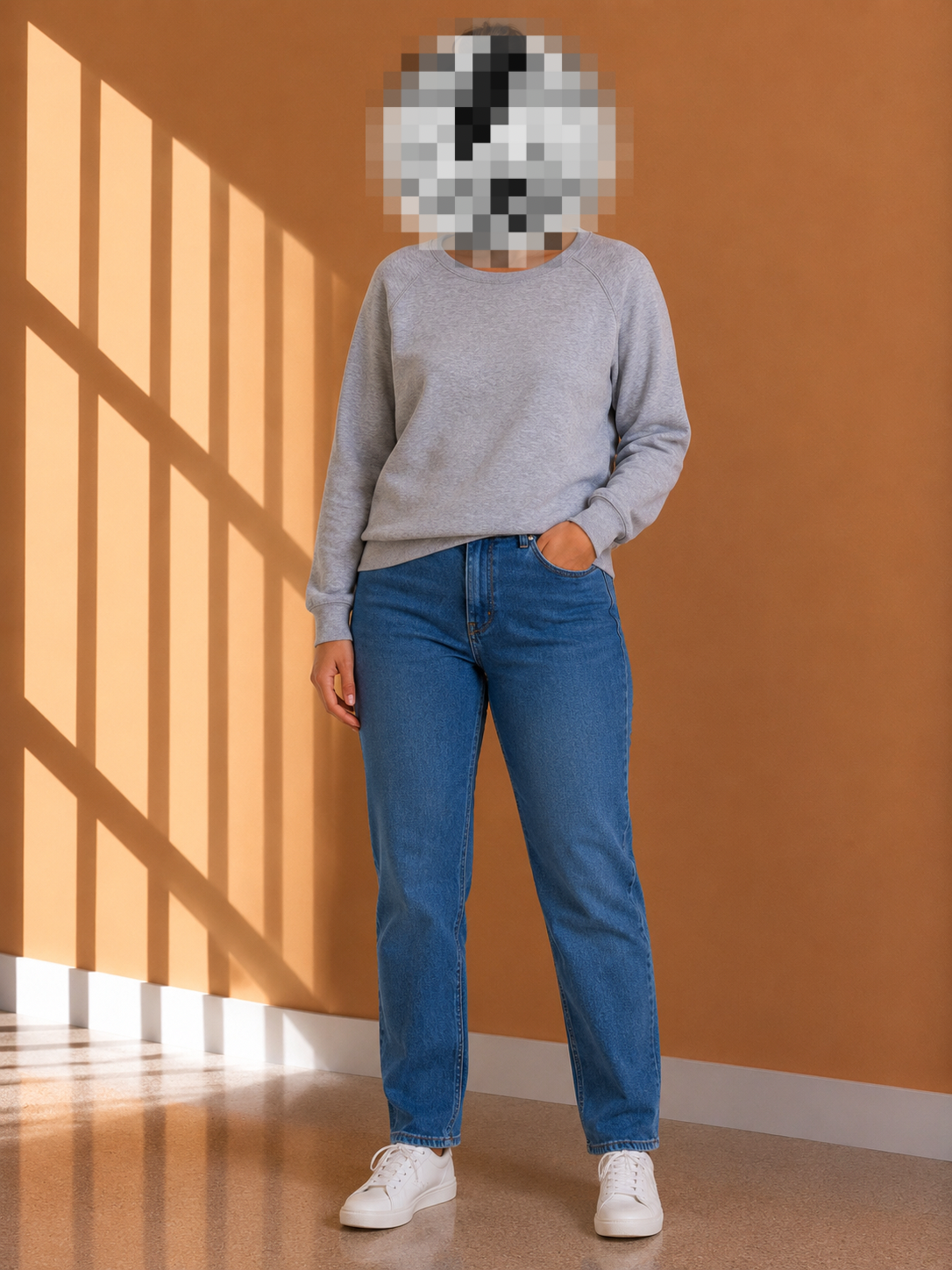 Grey Crew Neck Jumper