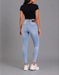 Light Wash Distressed Skinny Jeans