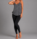Black Floral Cami Top