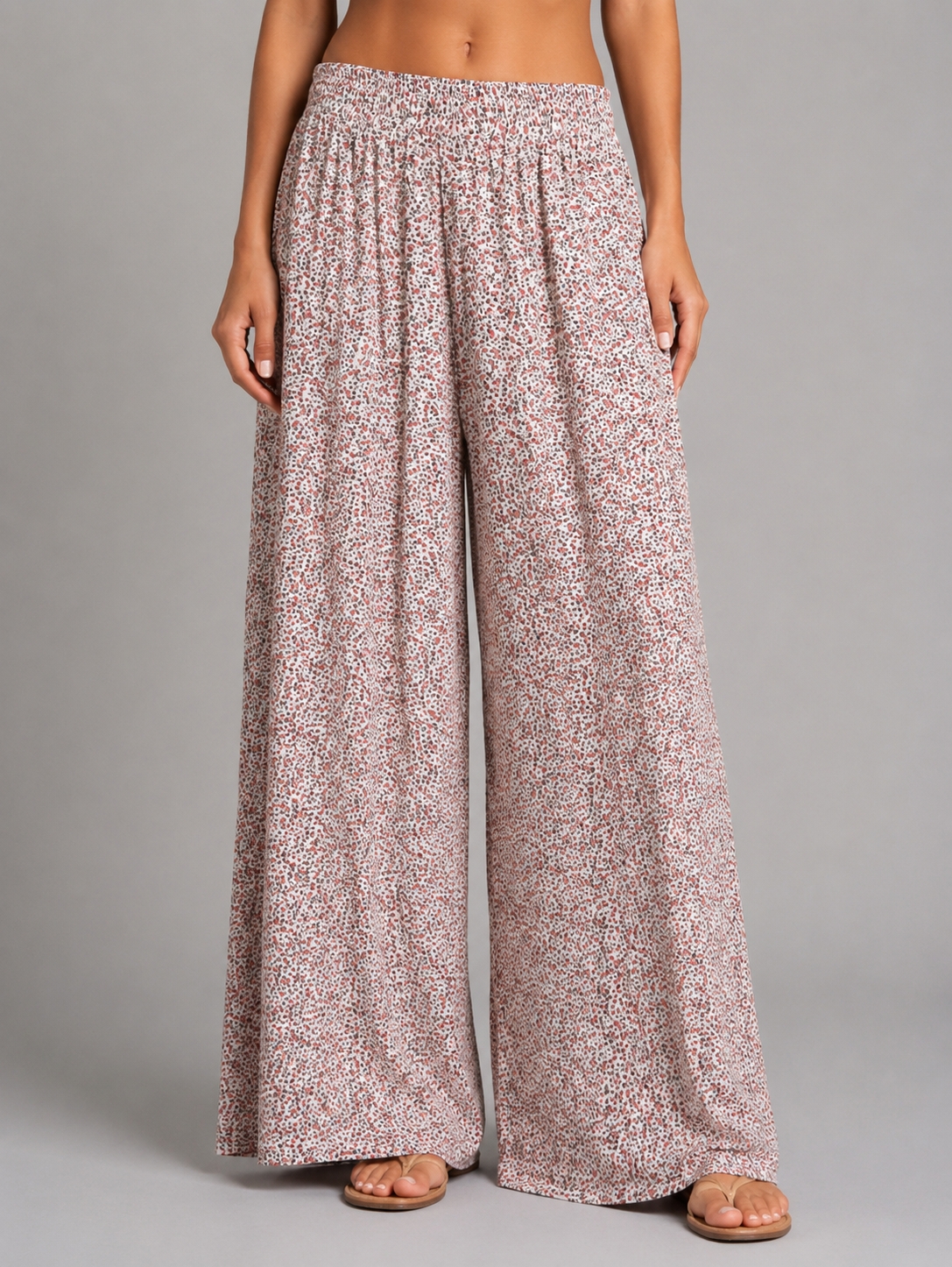 Floral Wide Leg Pants