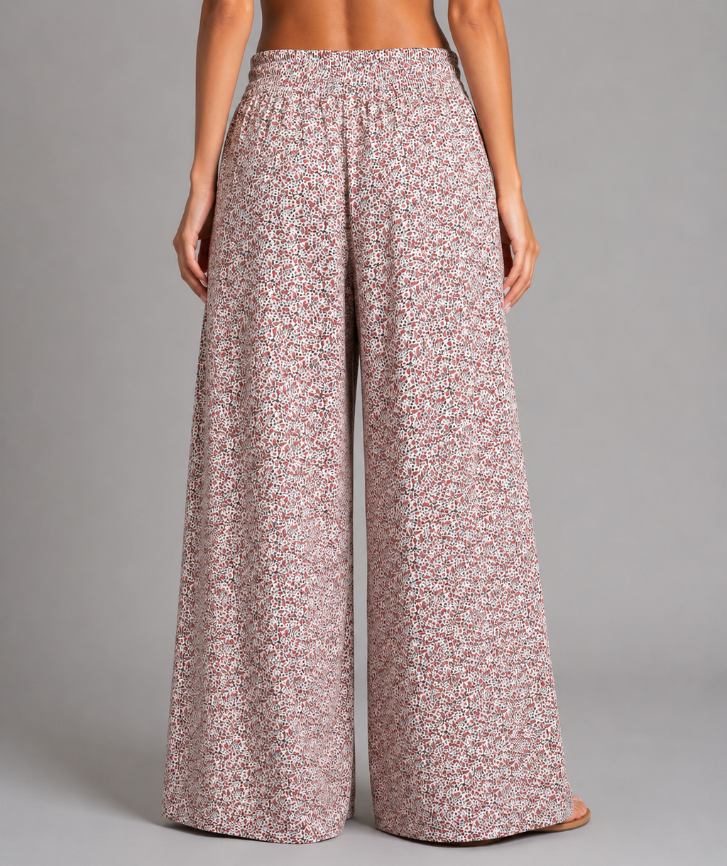 Floral Wide Leg Pants