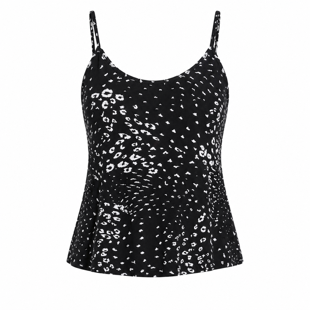 Black & White Printed Racerback Singlet