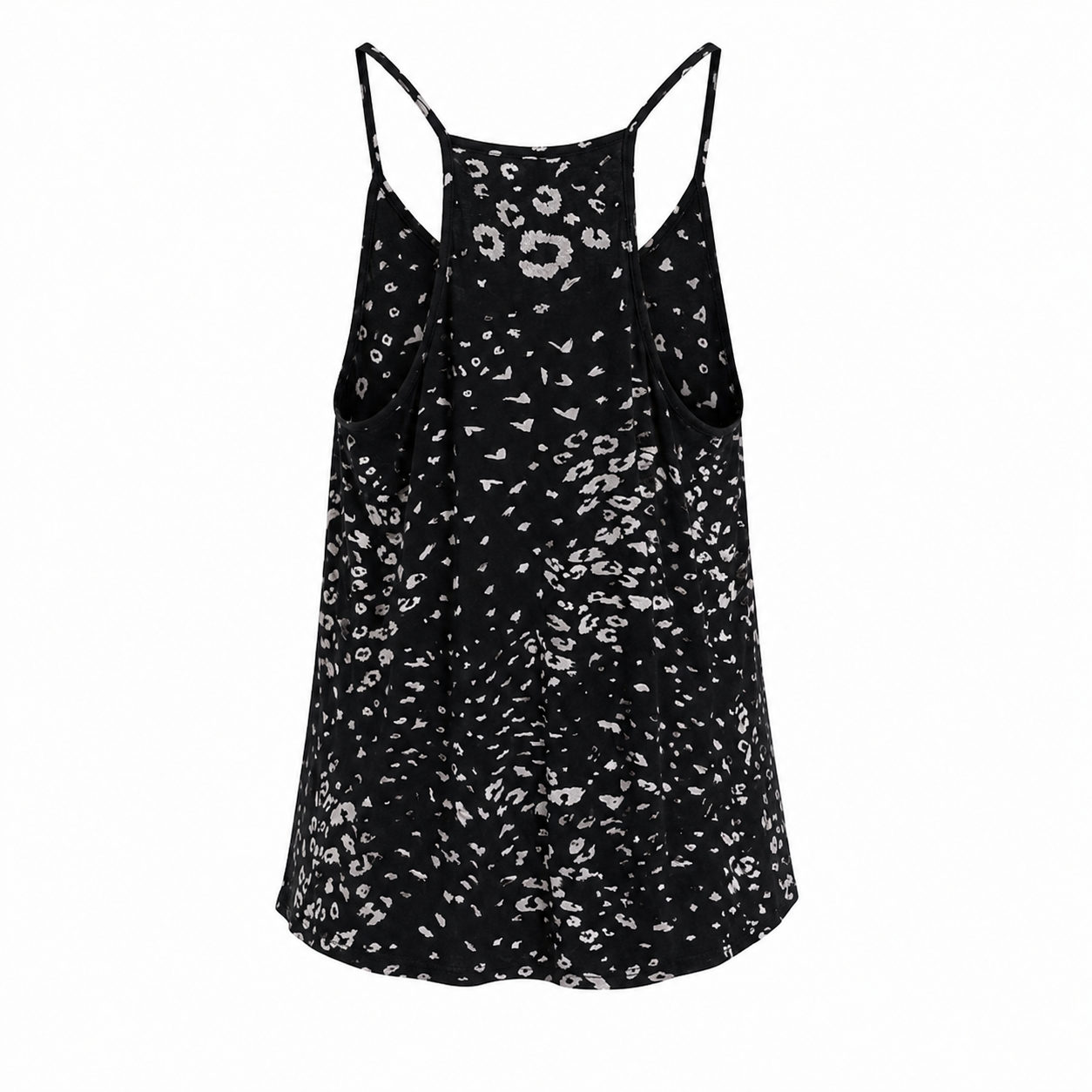 Black & White Printed Racerback Singlet