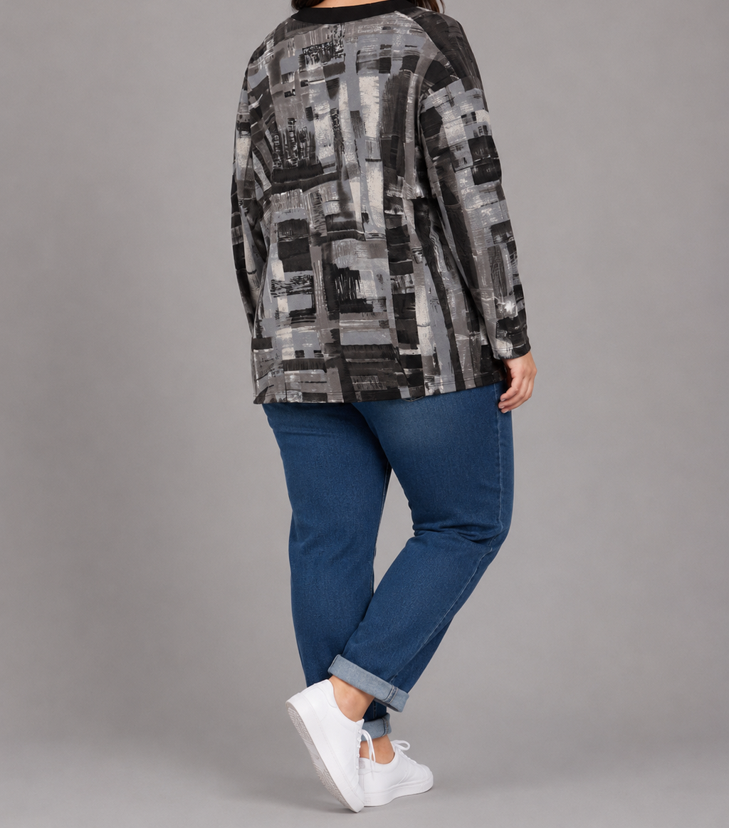 Equus Printed Layered Top