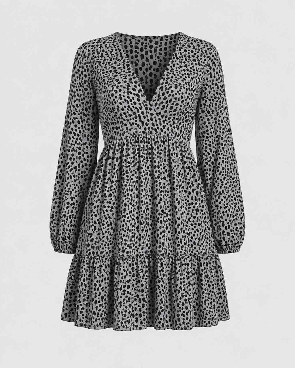 Spot Print Mini Dress