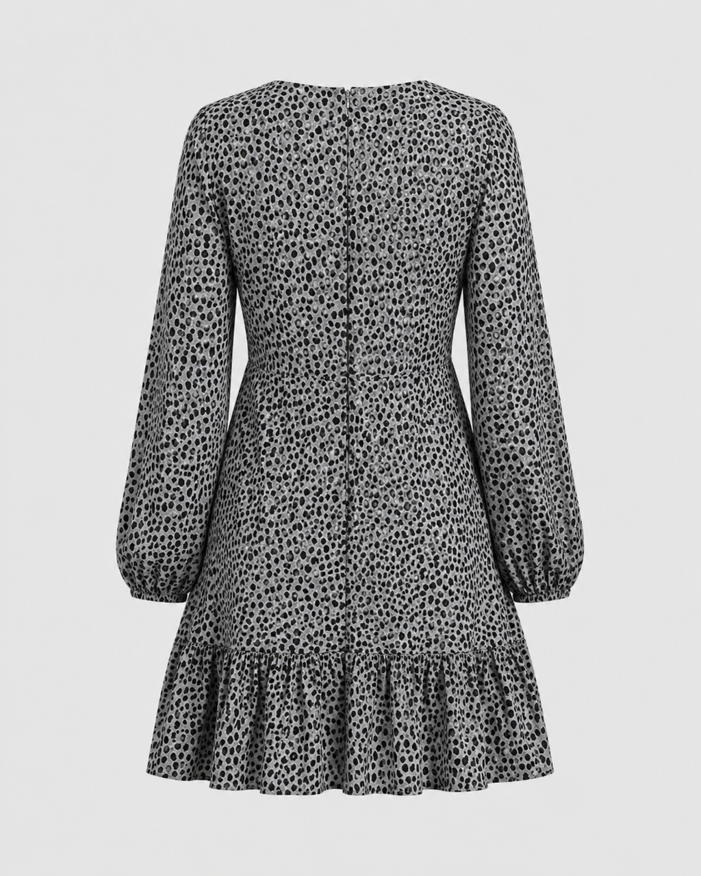 Spot Print Mini Dress