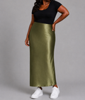 Satin Midi Skirt
