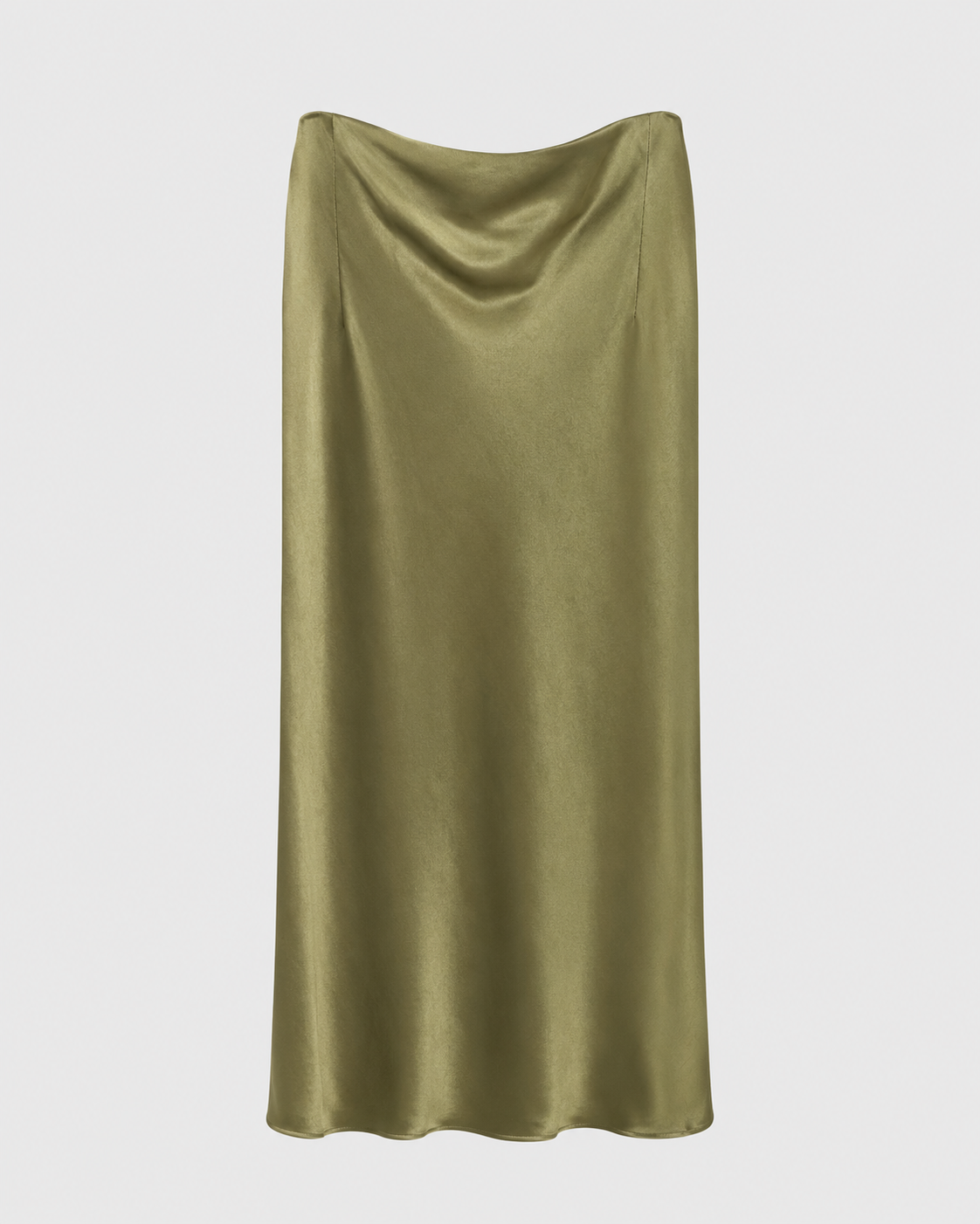 Satin Midi Skirt