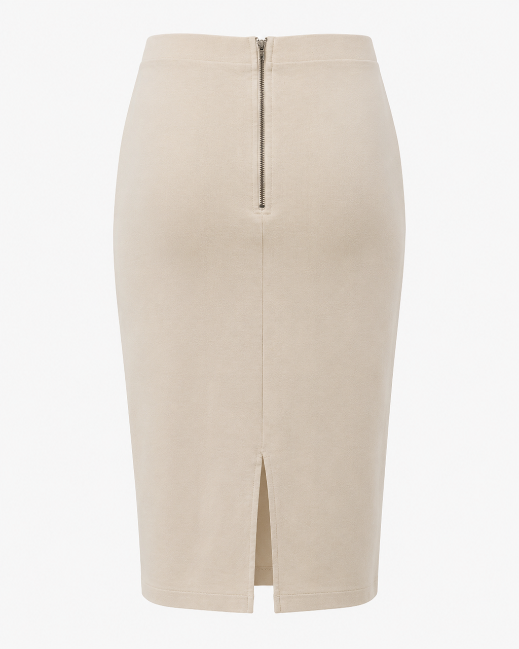 White High Waisted Pencil Skirt
