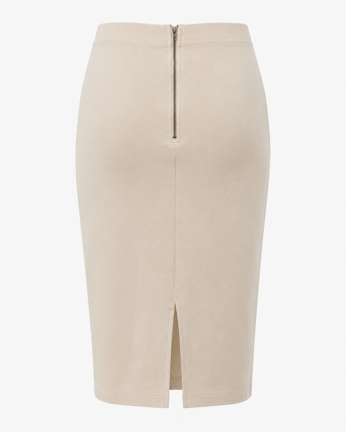 White High Waisted Pencil Skirt