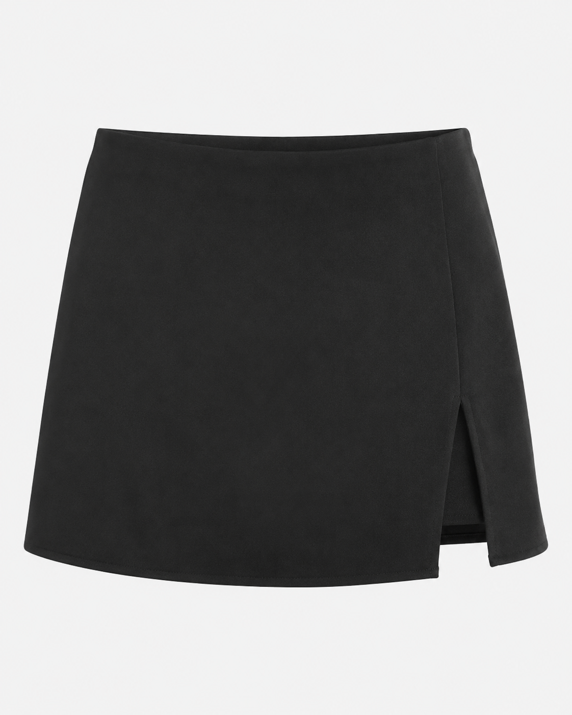 Black Asymmetric Skort