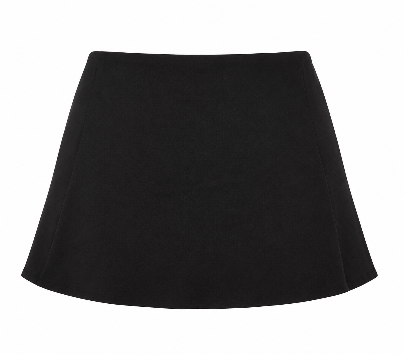 Black Asymmetric Skort