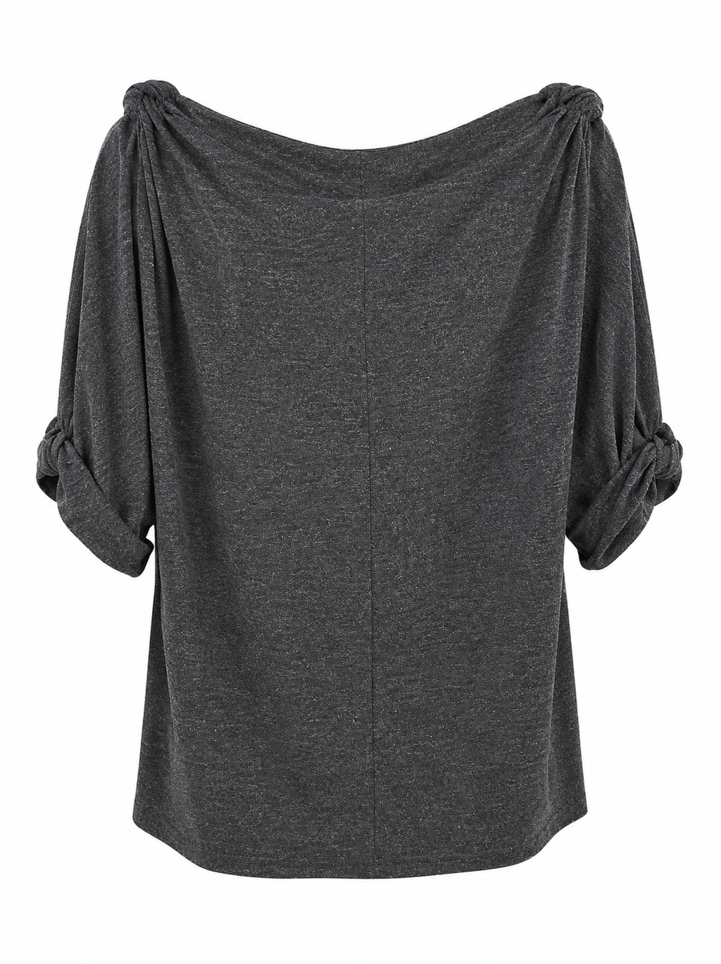 Grey Cold Shoulder Top