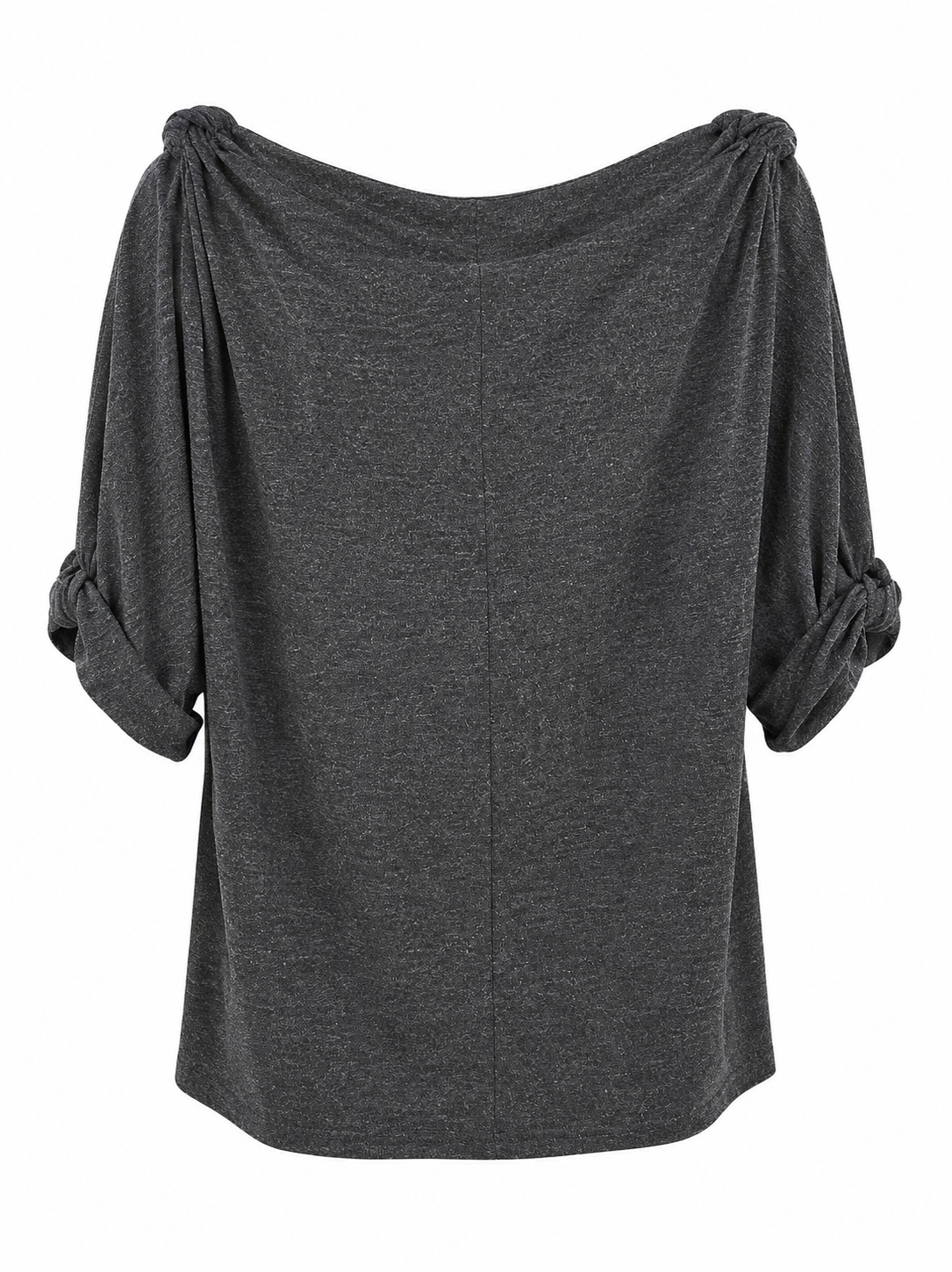 Grey Cold Shoulder Top