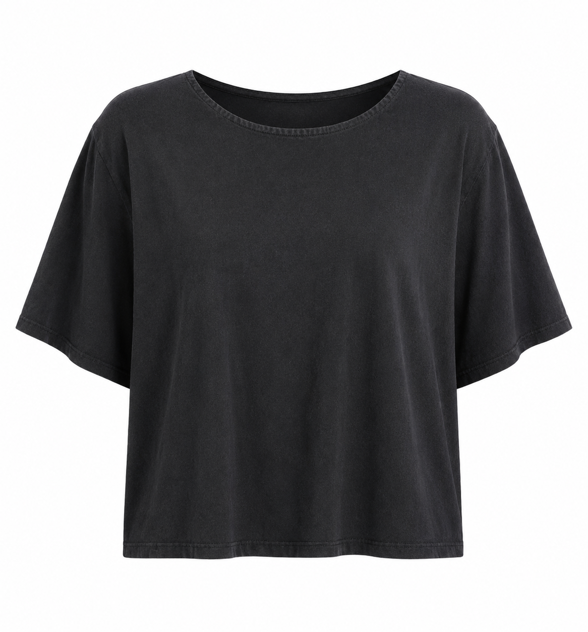 Sportsgirl Black Button Back Crop Top