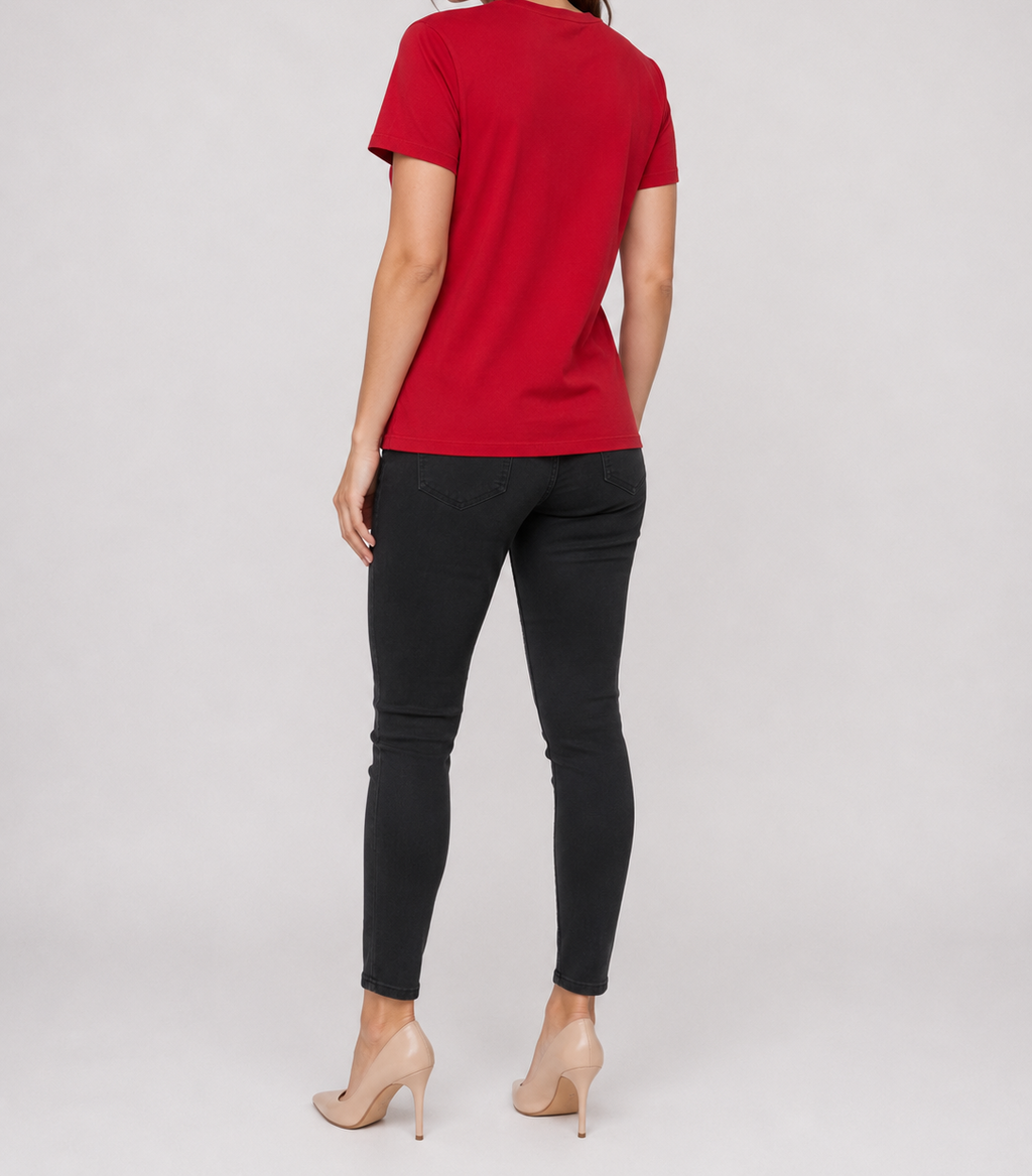 Red Christmas Santa Graphic Shirt