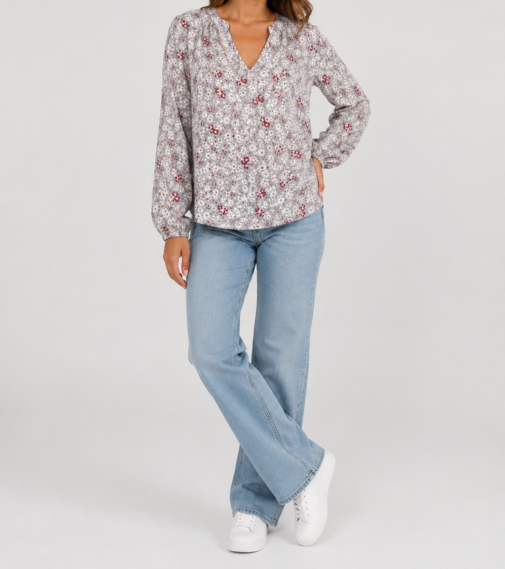 Women’s Floral Long Sleeve Blouse